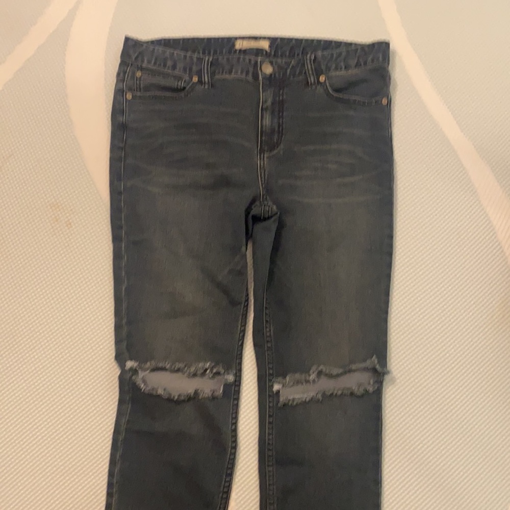 Free People Distressed Skinny Jean